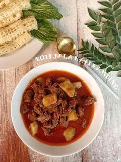 Foto resep Roti jala kari kambing