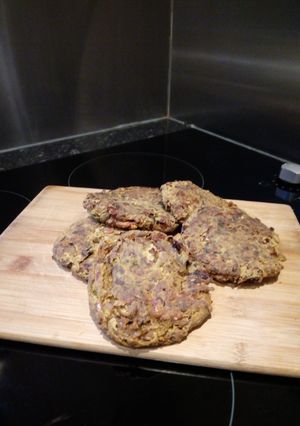 A picture of Cheese and Mushroom Veggie Burger.