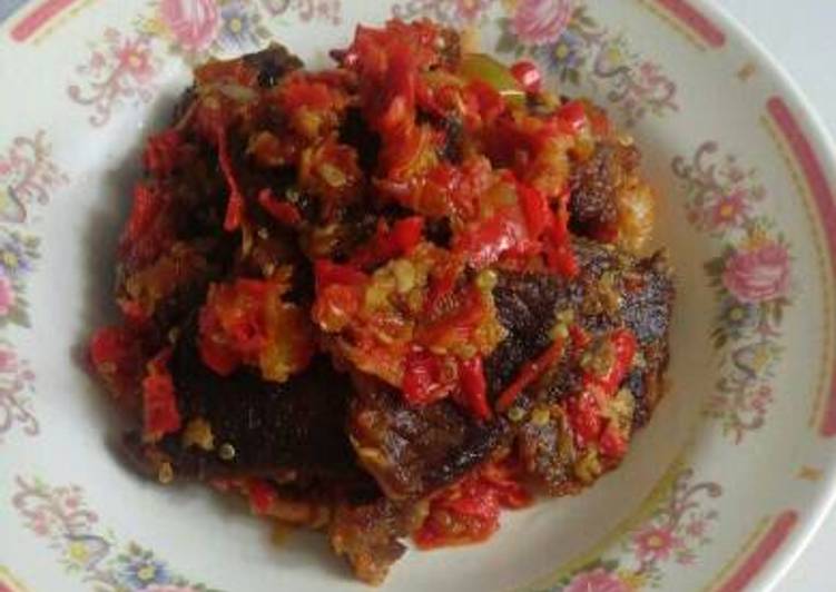 Dendeng sapi balado