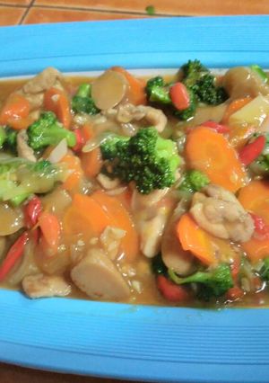 Foto resep Brokoli ayam saos tiram
