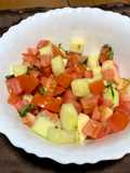 Ensalada tomate y pepinos