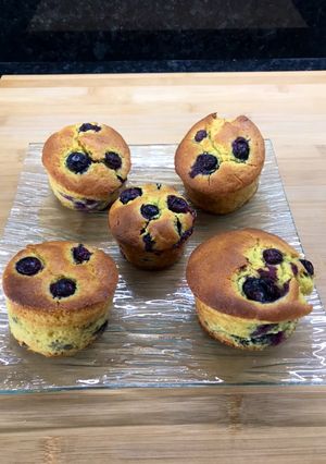 Une photo de Muffins myrtilles sauvages