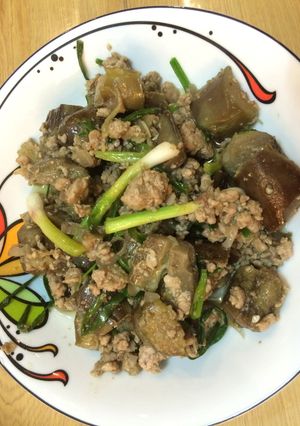 Hình của món Cà tím om thịt.