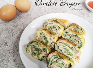 Foto resep 384. Omelete Bayam