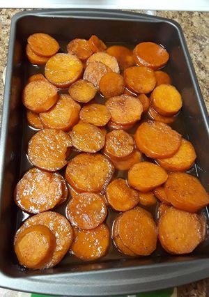 A picture of Candied Sweet Potatoes.