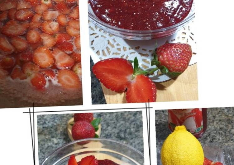Cara Gampang Membuat Selai Strawberry untuk Isi Cookies (Tart), Sempurna