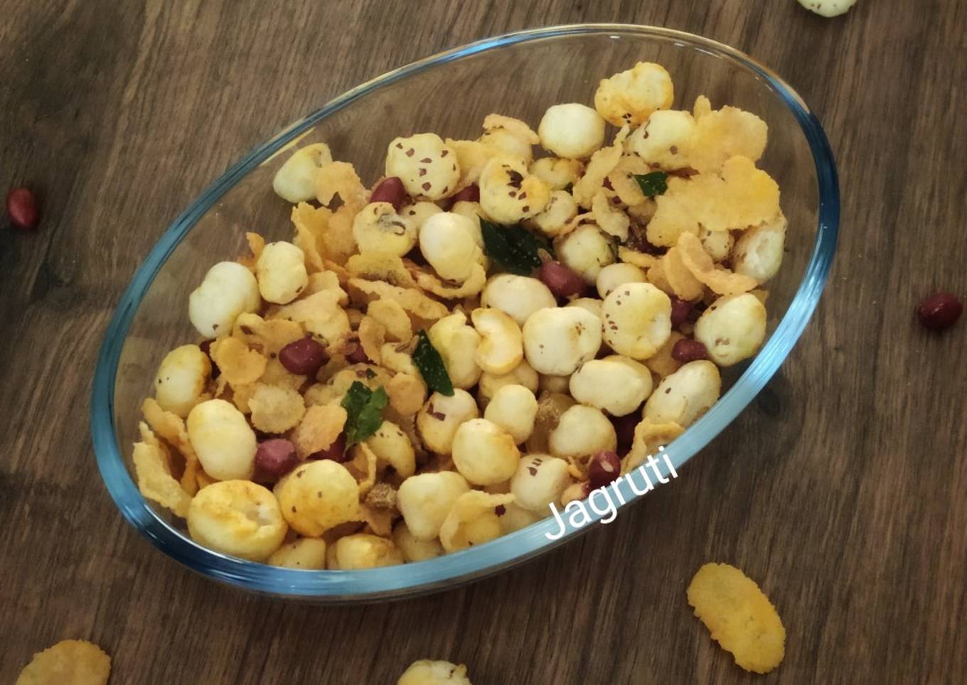 Makhana Cornflakes Shahi Mixture !!