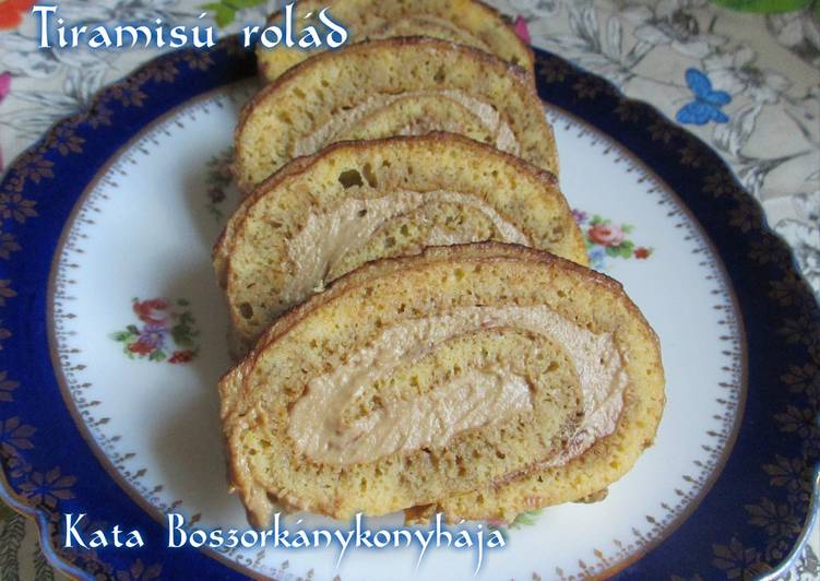 Tiramisú rolád (Gluténmentes)