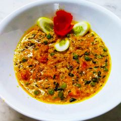 A picture of Methi malai mutter.