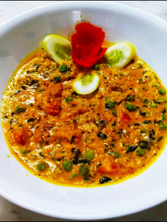 A picture of Methi malai mutter.