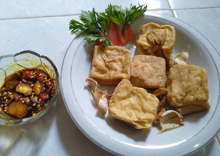 Rahasia Membuat Tahu goreng bawang putih yang Enak