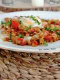 Huevos con berenjena