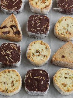 A picture of Sablé Cookies [Lemon, Coffee & Chocolate].