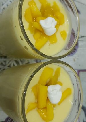 A picture of Mango lassi😊#cookpad #ramadanrecipe.