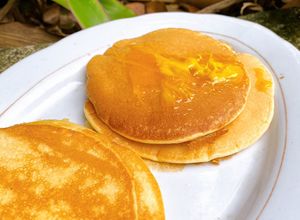 Hình của món Bánh nướng chảo pancake siêu dễ (không cần lò nướng, không máy đánh trứng, không phới).