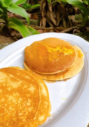 Hình của món Bánh nướng chảo pancake siêu dễ (không cần lò nướng, không máy đánh trứng, không phới).