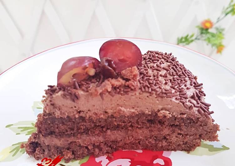 Cake coklat moist no oven