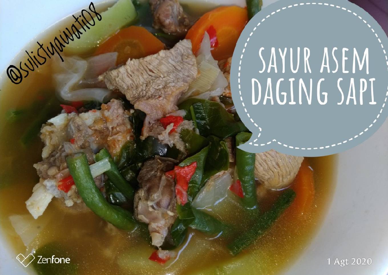 Sayur Asem Daging Sapi