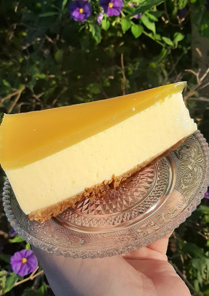 Una foto de Cheesecake de naranja🍊🍊