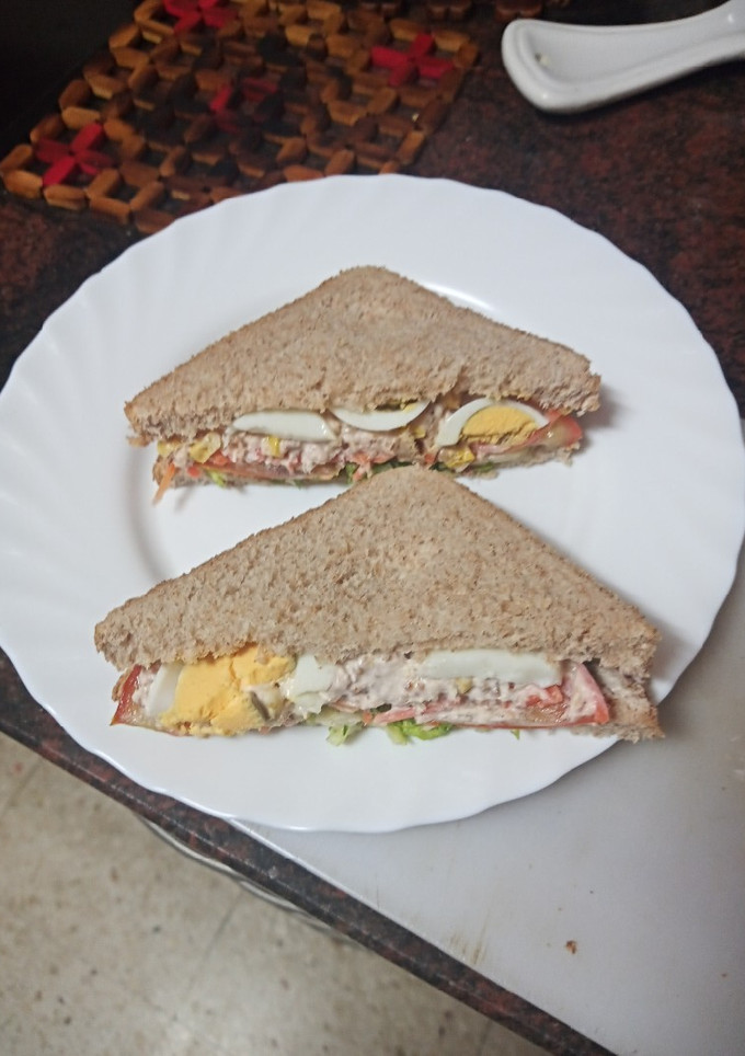 Una foto de Sándwich vegetal 2023