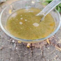 A picture of Green Amaranth leaves soup.