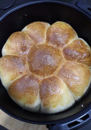 Una foto de Pan de leche en freidora de aire