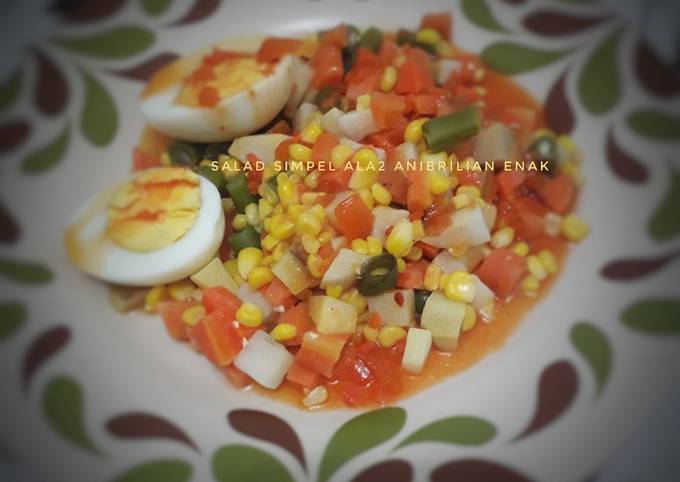 Resep Salad simpel ala2 anibrilian enak, Sempurna