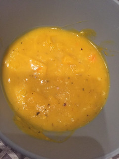 A picture of Pumpkin soup.