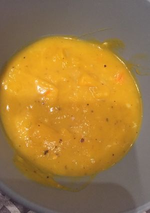A picture of Pumpkin soup.