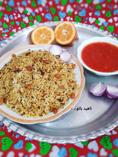 عکسی از دستور امگشت پلو (پلو ماهی) جنوبی 👌😋