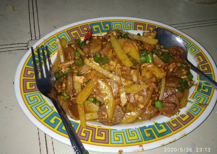 Bumbu mengolah Cah bakso buncis kentang Lezat