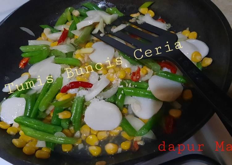How to Make Tasty Tumis Buncis Ceria (Tumis Bombay Ceria @Lina Bachry)