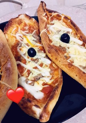 صورة لوصفة قوارب البيتزا