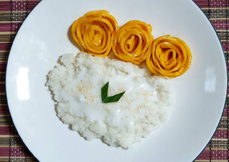 Bagaimana Menyiapkan Mango Sticky Rice / Ketan Mangga, Lezat Sekali