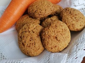 Una foto de Galletas veganas de zanahoria
