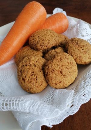 Una foto de Galletas veganas de zanahoria