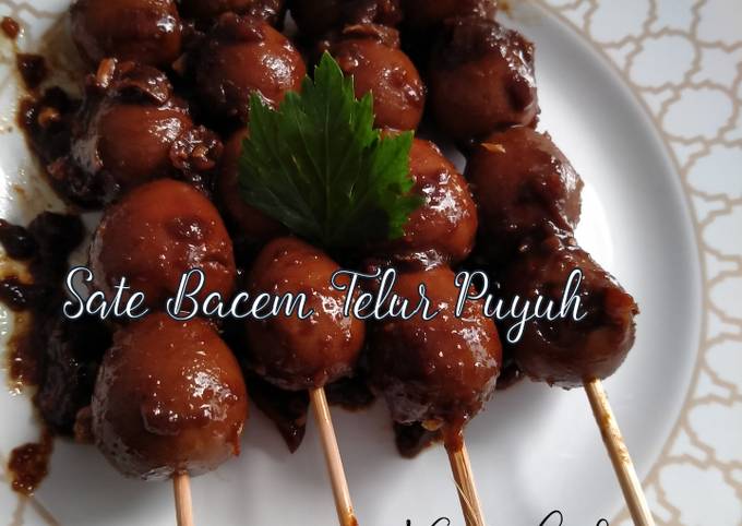 Sate Bacem Telur Puyuh