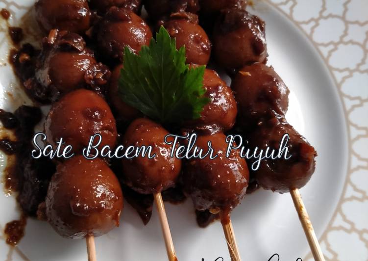 Sate Bacem Telur Puyuh