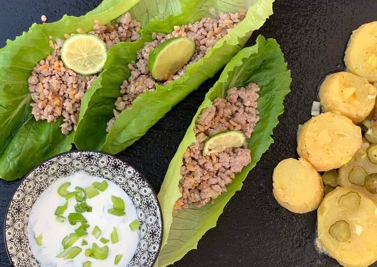 Ricetta dal mondo : laab moo patate e salsa indiana allo yogurt