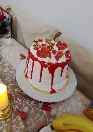 صورة لوصفة كيكة عيد ميلاد زوجي 😍