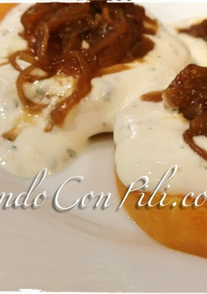 Una foto de Calabaza con queso y cebolla caramelizada sin azúcar