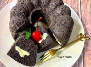 Foto resep Bolu Ketan Hitam Keju Lumer