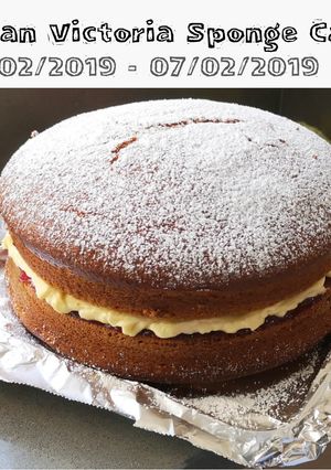 A picture of Vegan Victoria Sponge Cake.