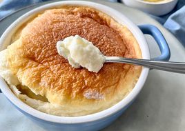 Soufflé à la cancoillotte à l’air fryer ou au four