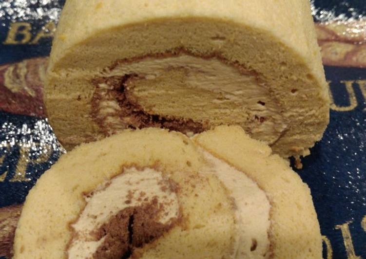 Mocha Swiss Roll