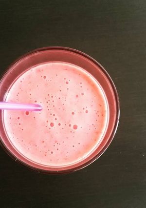Une photo de Smoothie à la fraise
