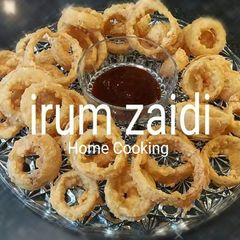 A picture of 🧅🍤🥯Onion Ring🥯🍤🧅 (without beer batter).