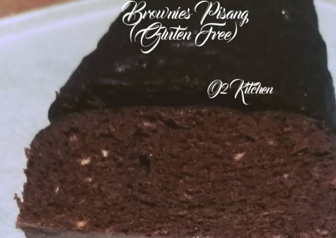 Langkah Mudah untuk Membuat #071 Brownies Pisang (Gluten Free) NO MIXER, Sempurna