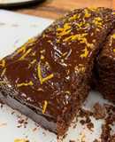 Moist and spongy Orange chocolate cake (using vegetable oil - no butter)