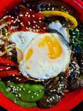 Beef bibimbap Mala's version